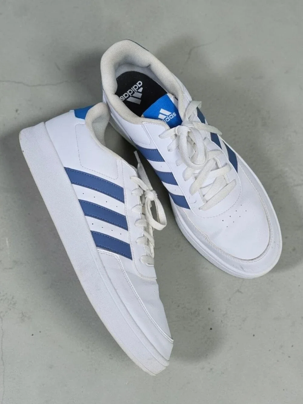 Adidas Breaknet 2.0 Blue White Colorway Mens Size 12 Lace Up Tennis Shoes